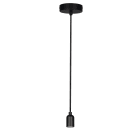 Aric - EPOQUE - Susp. E27 60W max, douille style rétro, noir mat, Lpe non incl.