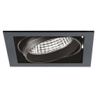 Aric - KIT QUADRA MONO -Downlight orient. noir, module LED 26,6W 3000K 40° 3200lm incl