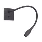 Aric - LIZA 2 01 - Liseuse avec inter 2,3W 3000K 110lm 40° 30000h, patère, noire