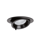 Aric - RANDY 2 - Downlight rond, orientable, noir, 70°, LED intég 29,3W 3000K 3000lm