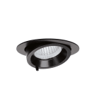 Aric - RANDY 2 - Downlight rond, orientable, noir, 70°, LED intég 29,3W 3000K 3000lm