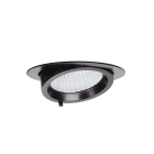 Aric - RANDY 3 - Downlight rond, orientable, noir, 70°, LED intég 36,6W 4000K 3600lm