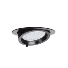 Aric - RANDY 4 - Downlight rond, orientable, noir, 70°, LED intég 41W 3000K 4000lm
