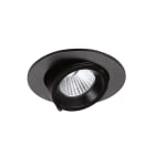 Aric - RANDY S - Downlight rond, orientable, noir, 36°, LED intég 7,7W 3000K 800lm