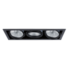 Aric - KIT QUADRA TERTIO -Downlight orient. noir, 3 mod. LED 26,6W 3000K 40° 3200lm