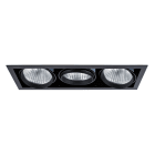 Aric - KIT QUADRA TERTIO -Downlight orient. noir, 3 mod. LED 34W 4000K 40° 3400lm incl