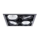 Aric - KIT QUADRA QUATRO -Downlight orient. noir, 4 mod. LED 34W 3000K 40° 3300lm incl