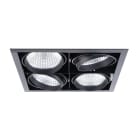 Aric - KIT QUADRA QUATRO -Downlight orient. noir, 4 mod. LED 26,6W 3000K 40° 3200lm
