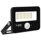 Aric - WINK 2 PIR sensor - Proj. Ext. IP65 IK08, noir, LED 110 10W 3000K 1000lm