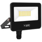 Aric - WINK 2 - Proj. Ext. IP65 IK08, noir, LED 110° 30W 3000K 3000lm, connecteur IP68