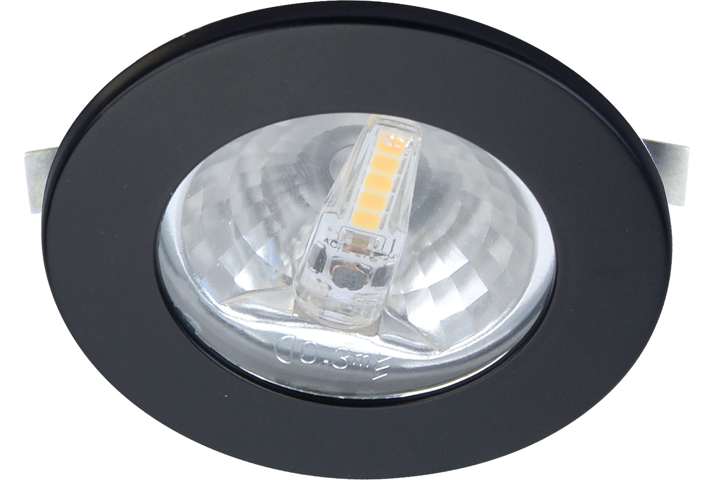 Aric - S1200 - Encastré rond noir Ø70mm, LED G4 1,8W 3000K 150lm incl.