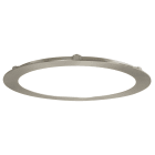 Aric - Downlight FLAT CCT plat rond fixe nickel 110° LED 30,8W 3700lm 3000/4000K
