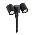 Aric - TOPAZE - Proj. Ext. IP54 IK08 piquet, 2 têtes, lpes LED 4,2W 4000K 500lm incl.