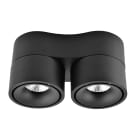 Aric - Applique MINI TAHITI noir orientable 2x8,1W 50000h 36° 1250lm 3CCT