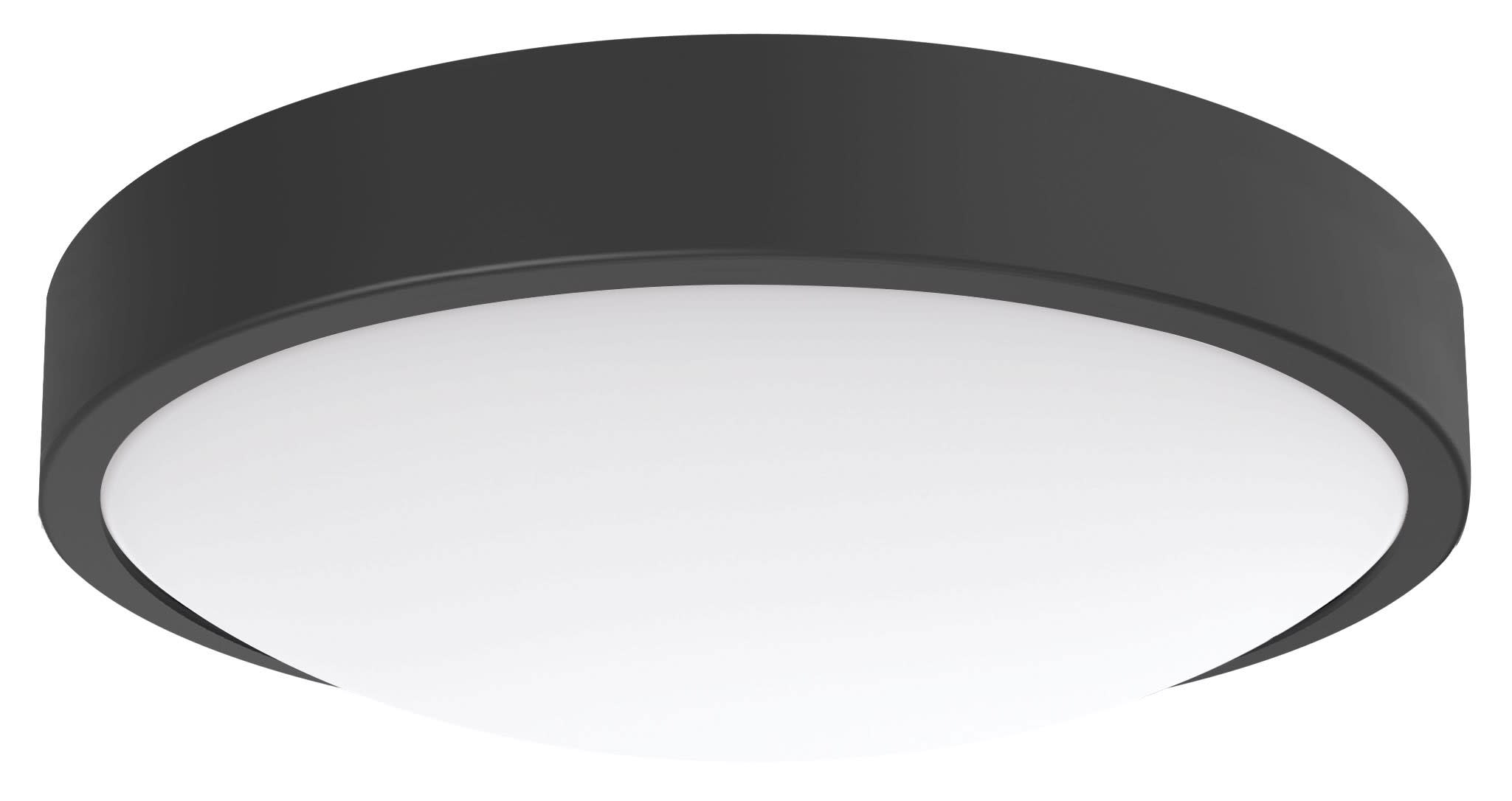 Aric - C4 CCT - Plaf. / Appl. Mur IP44 LED intég. 10W CCT 3000-4000K 900lm, noir