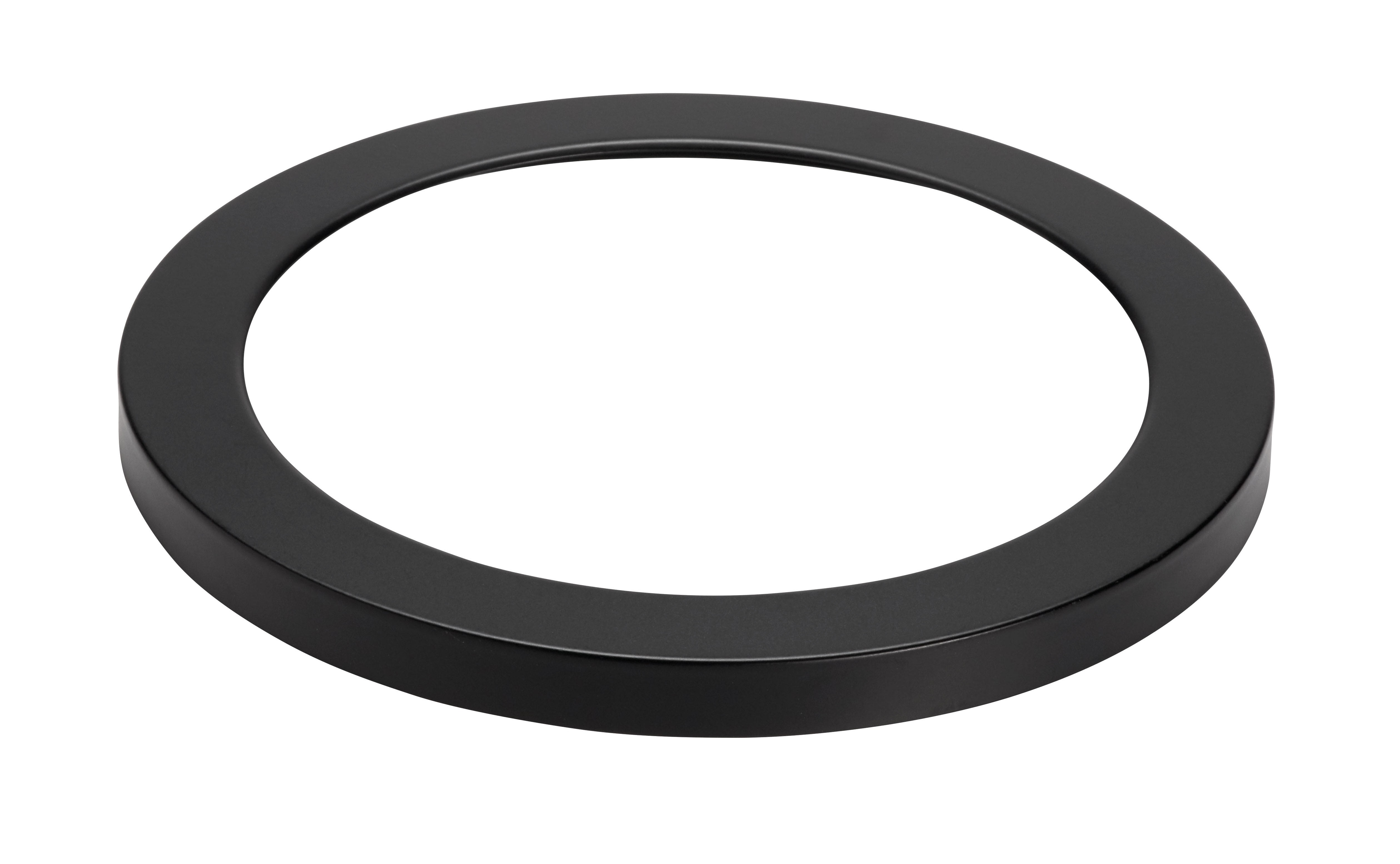 Aric - Collerette pour encastré UNIVERSAL 24 - couleur noir - fixation par clip