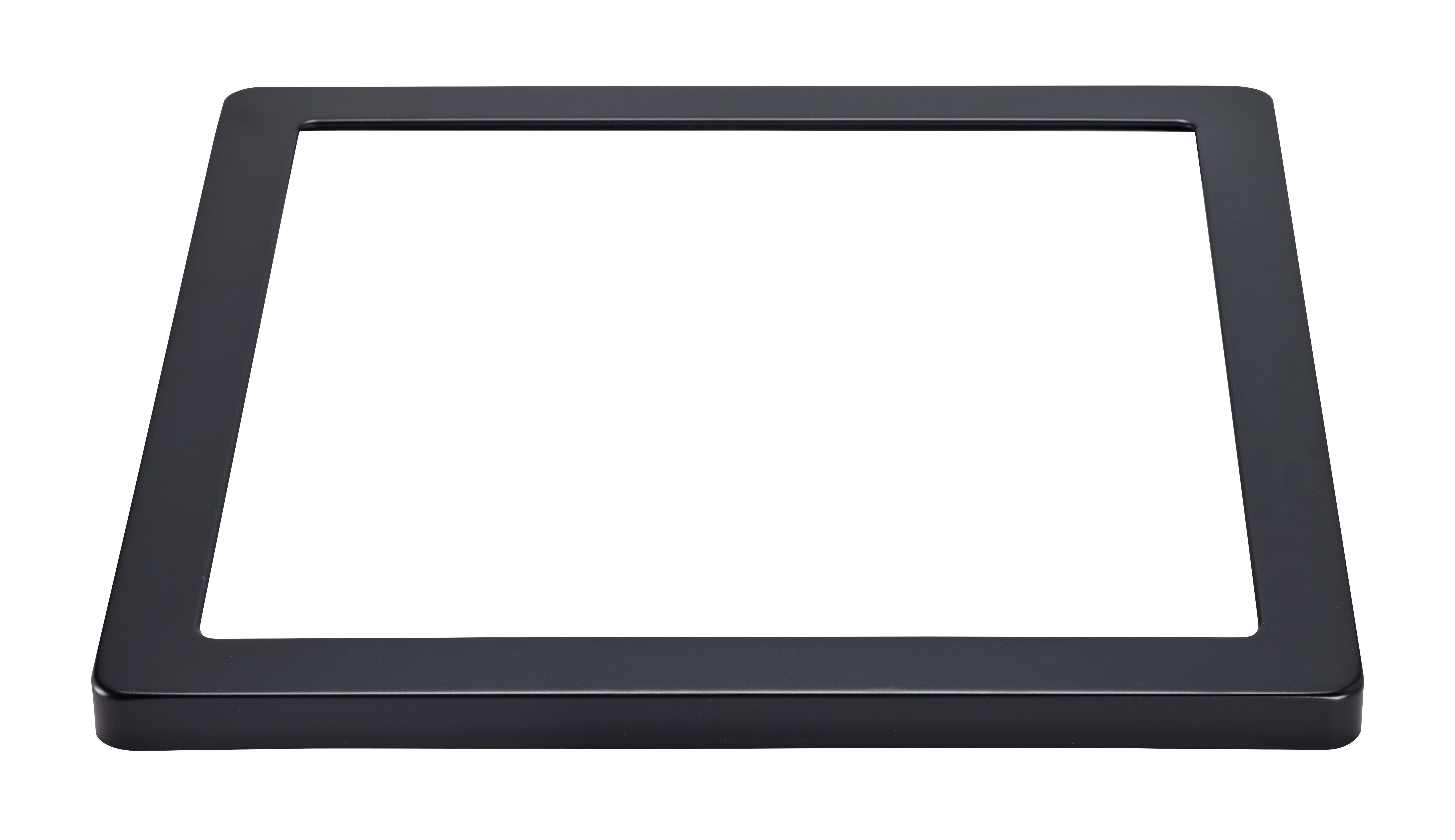 Aric - Collerette pour encastré UNIVERSAL 18 CARRE - couleur noir - fixation par clip