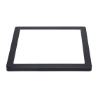 Aric - Collerette pour encastré UNIVERSAL 18 CARRE - couleur noir - fixation par clip