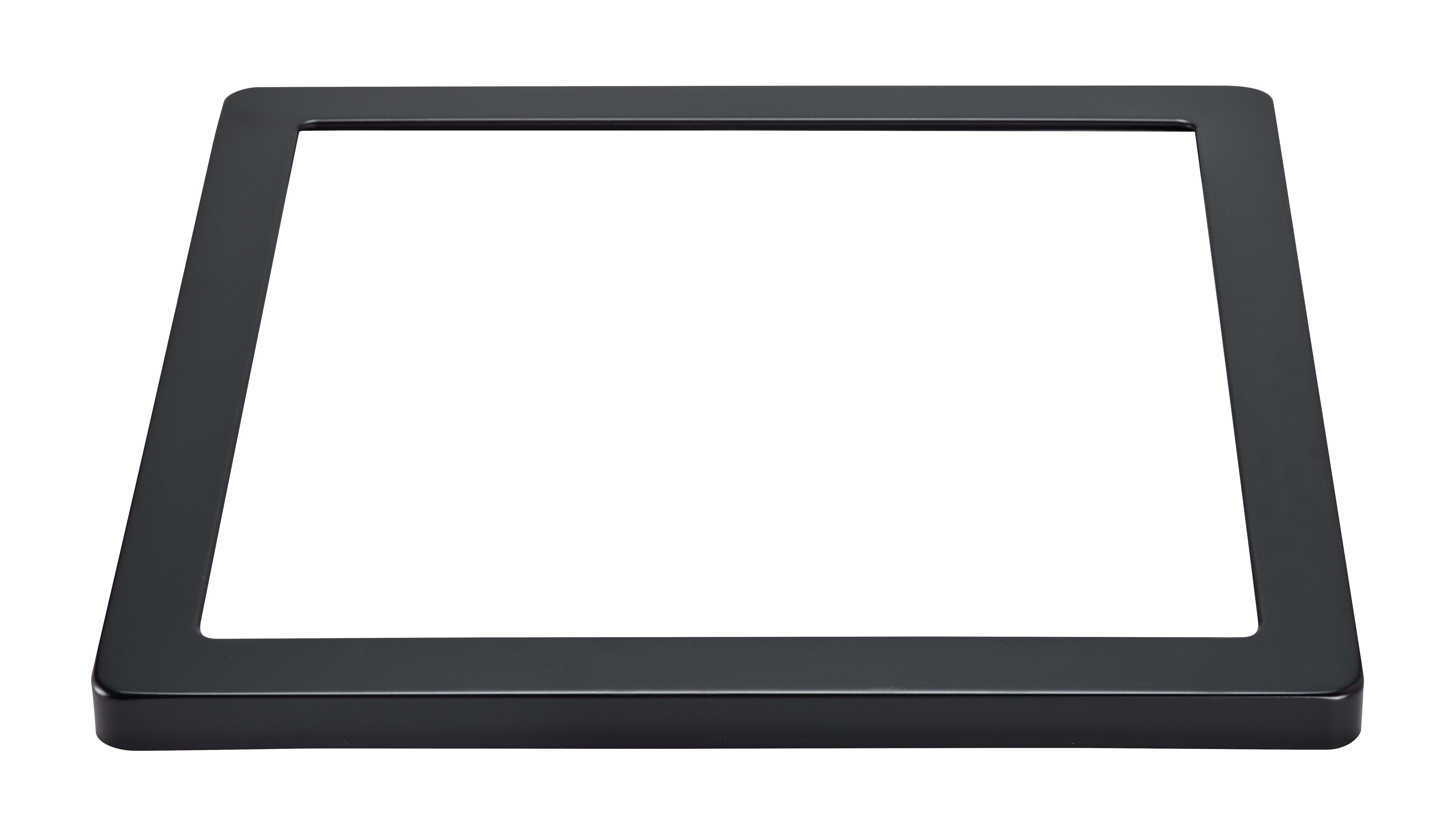 Aric - Collerette pour encastré UNIVERSAL 18 CARRE - couleur noir - fixation par clip