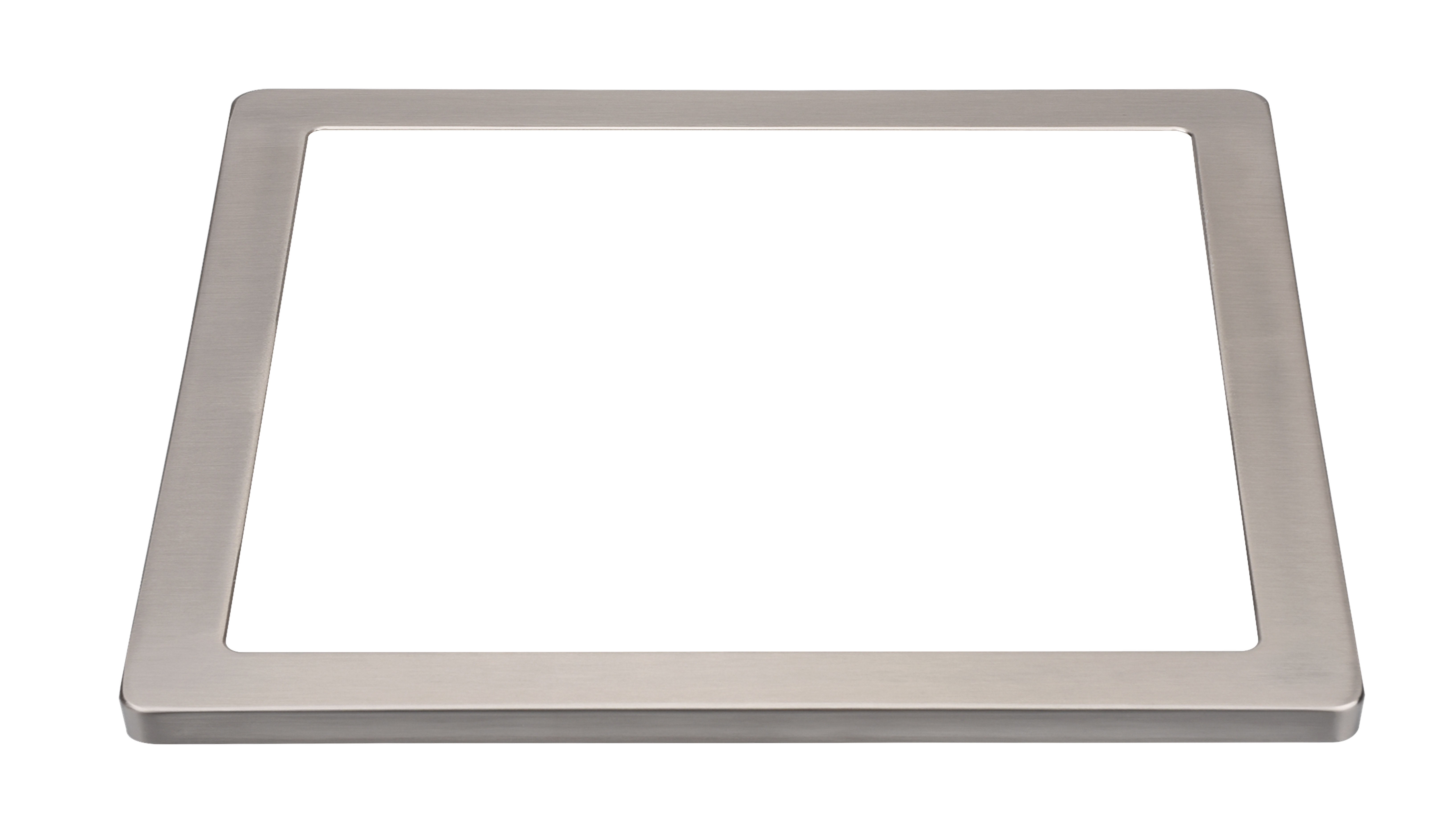 Aric - Collerette pour encastré UNIVERSAL 18 CARRE - couleur nickel - fixation par clip