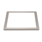 Aric - Collerette pour encastré UNIVERSAL 18 CARRE - couleur nickel - fixation par clip