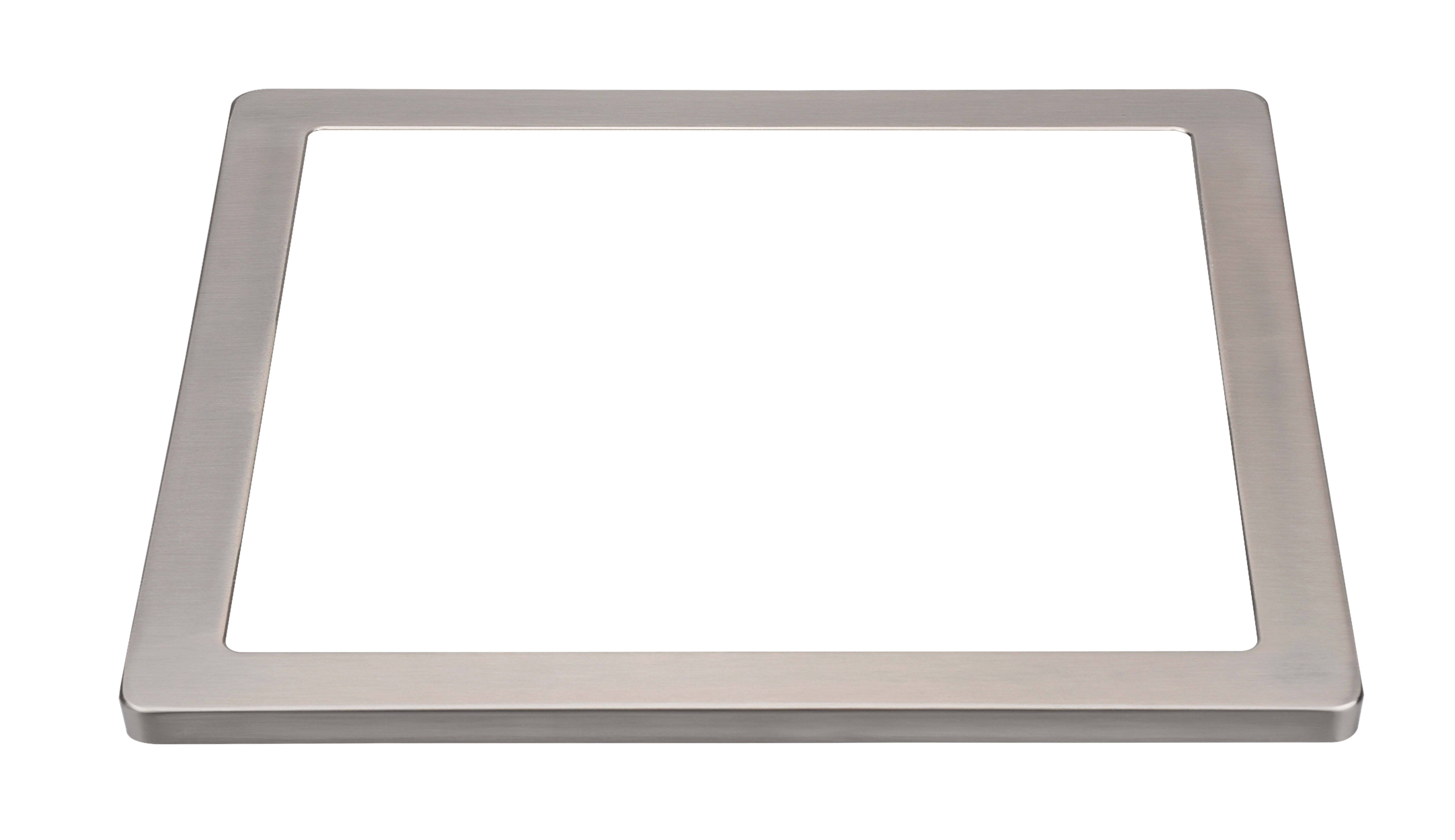 Aric - Collerette pour encastré UNIVERSAL 18 CARRE - couleur nickel - fixation par clip