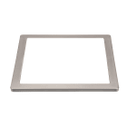 Aric - Collerette pour encastré UNIVERSAL 18 CARRE - couleur nickel - fixation par clip