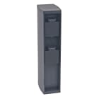 Aric - Borne prises 16A pour jardin IP44 IK07 en aluminium anthracite