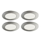 Aric - KIT MEUBLED 230V - Encastrés IP20 ronds fixes alu, LED 9W CCT 3-4-5000K 4x180lm