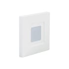 Aric - ISO 60 CCT - Encastré Mur LED 1,2W bleu 2lm 115° 30000h face avant alu blanc