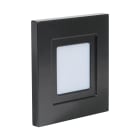 Aric - ISO 80 CCT - Encastré Mur LED 1,8W bleu 6lm 115° 30000h face avant alu noir