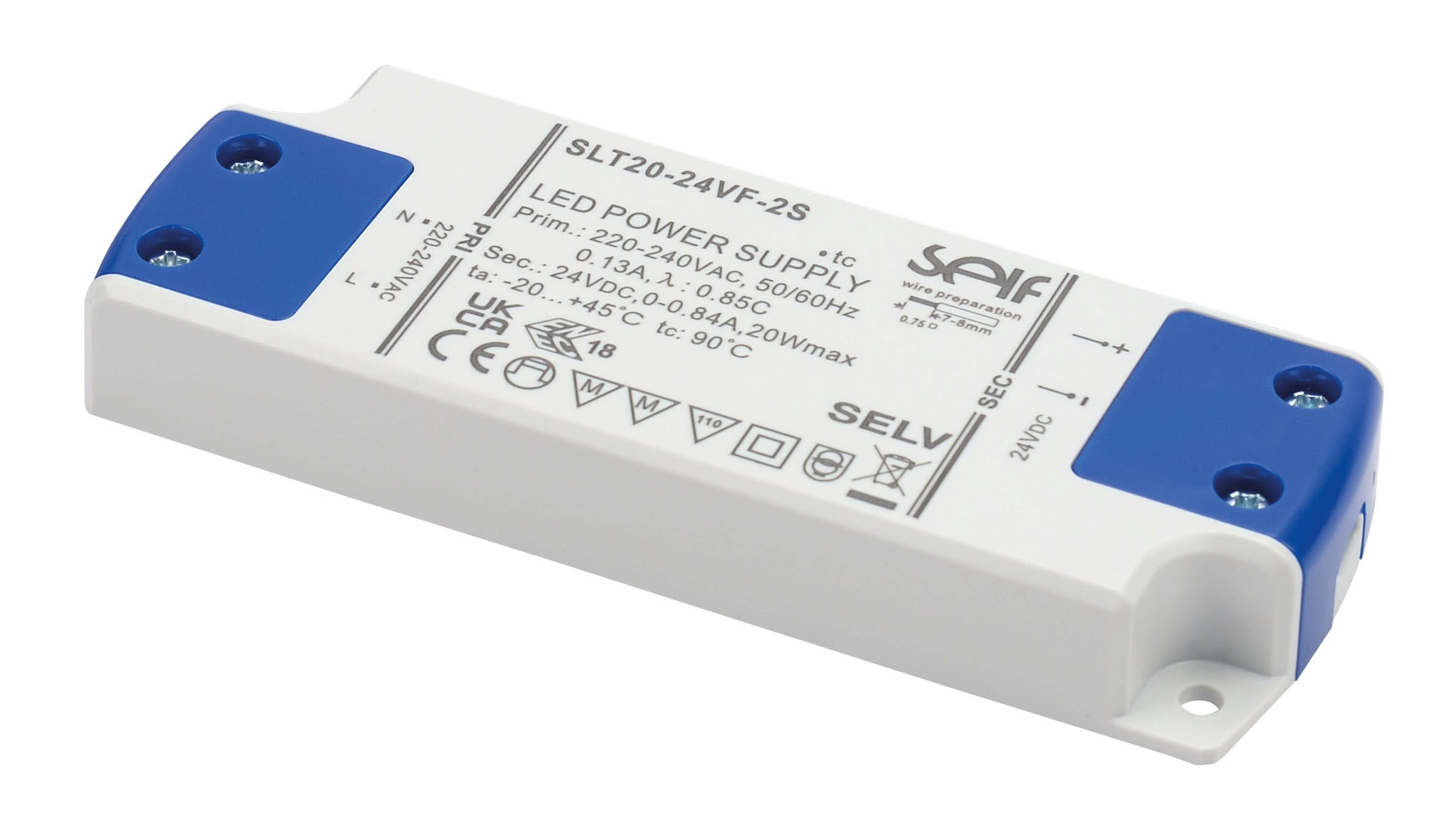 Aric - Alimentation LED 15W 24V DC - ultra plate