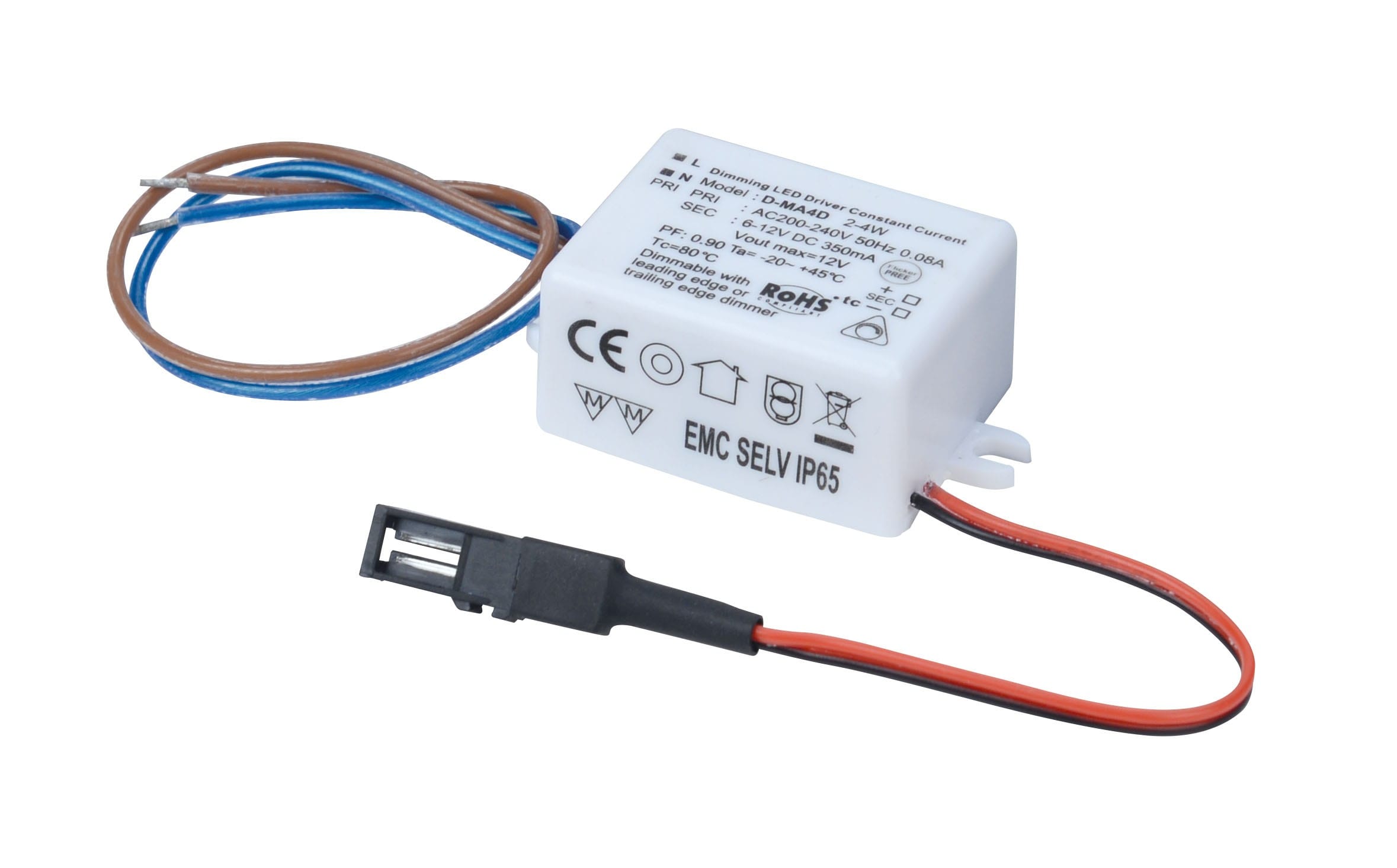 Aric - Alimentation LED 350mA 2,1-4,2W pour MEUBLED IP65