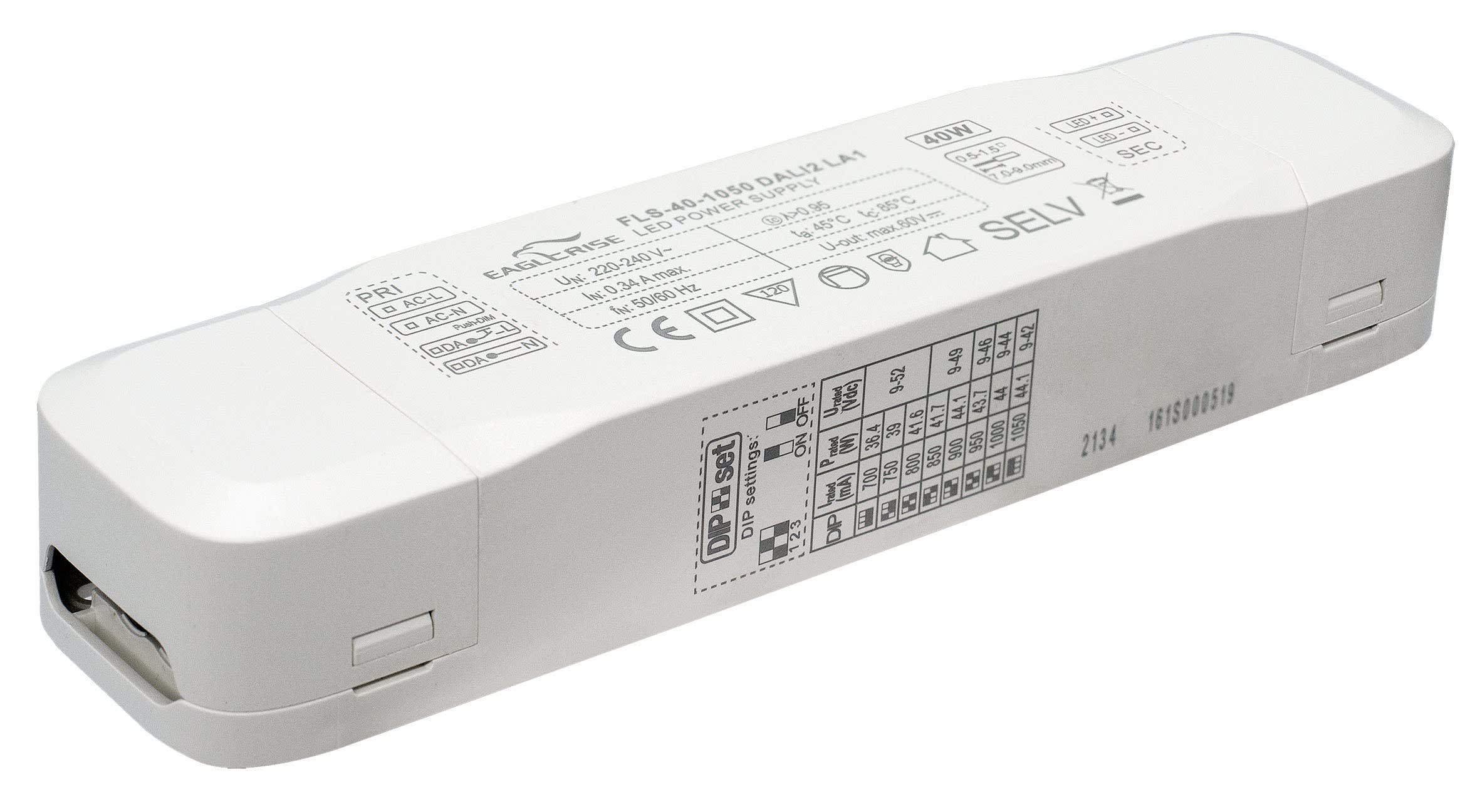 Aric - Alimentation LED DALI 2 DT6 44W 1050mA IP20