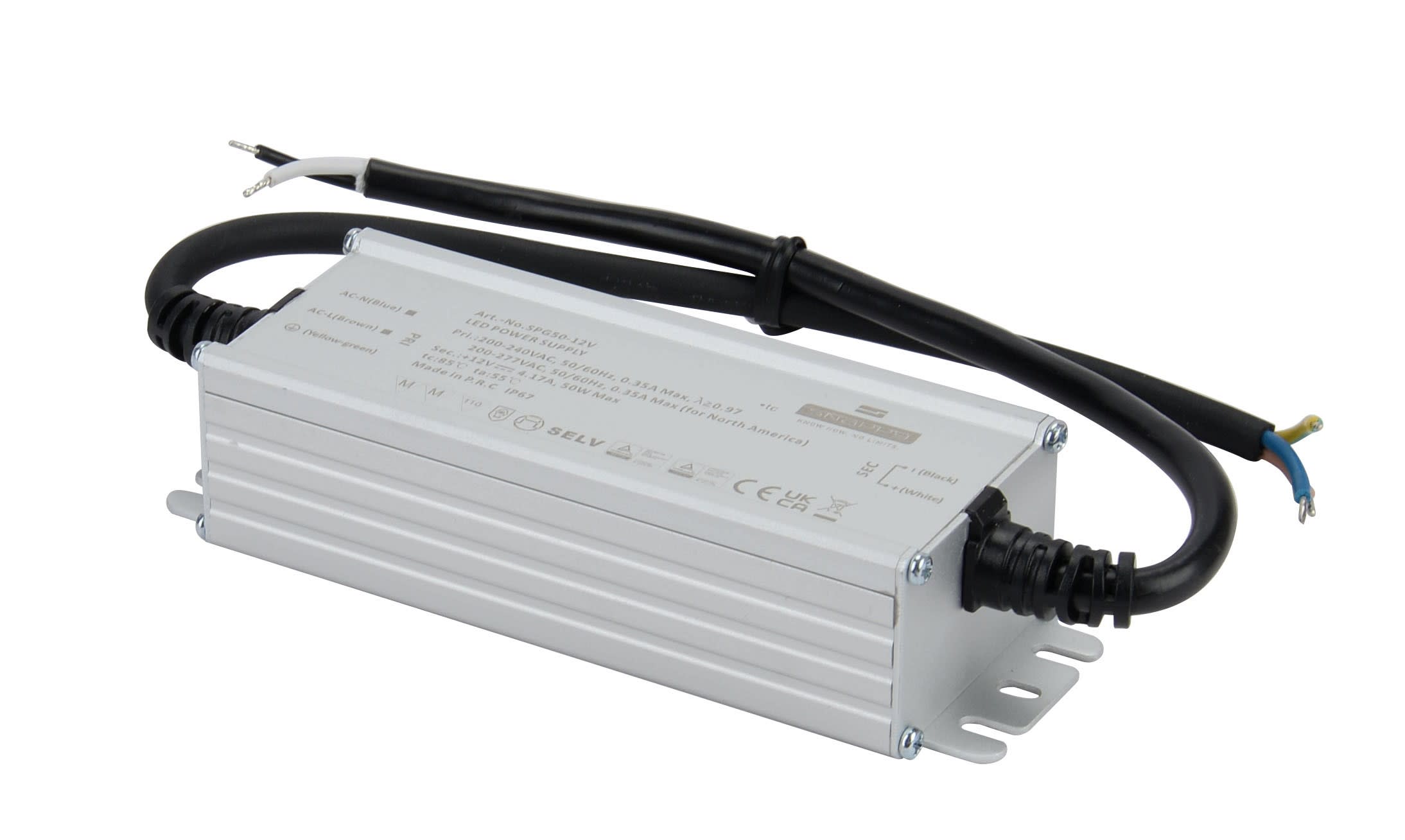 Aric - Alimentation LED 12V DC 50W IP67