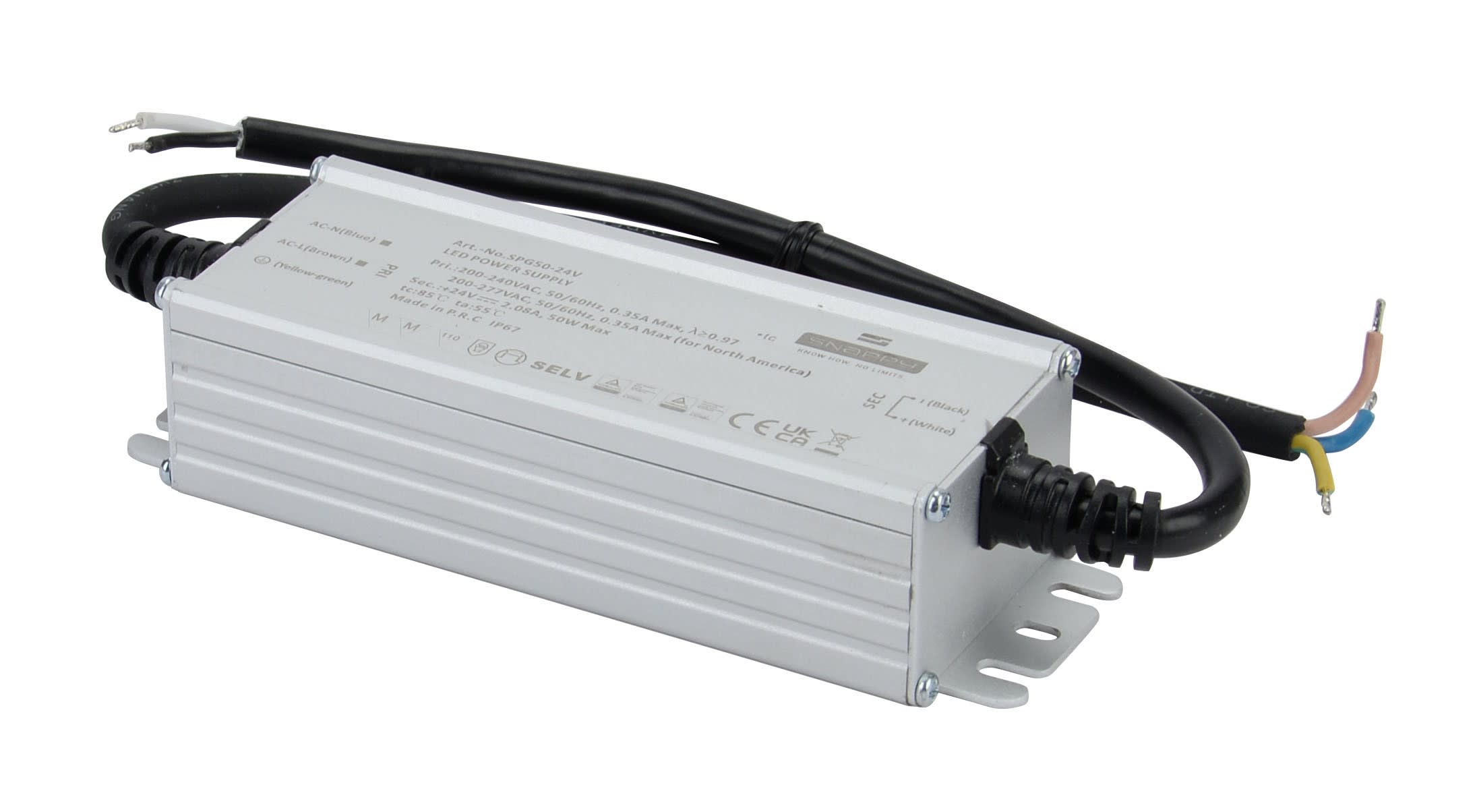Aric - Alimentation LED 24V DC 50W IP67