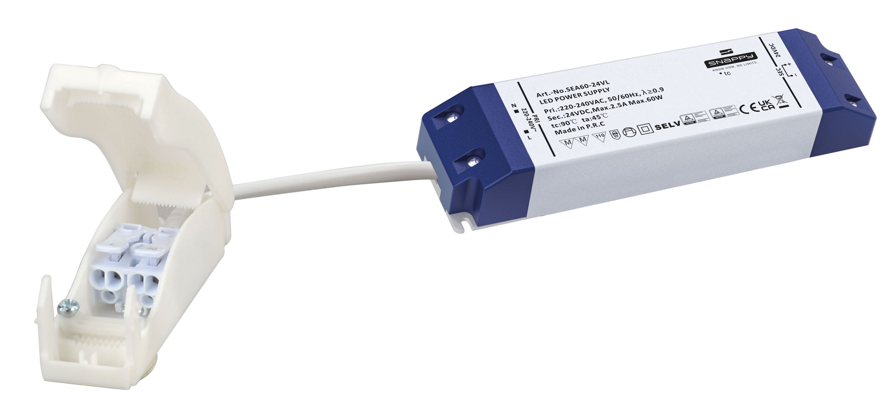 Aric - Alimentation LED 24V DC 60W IP20