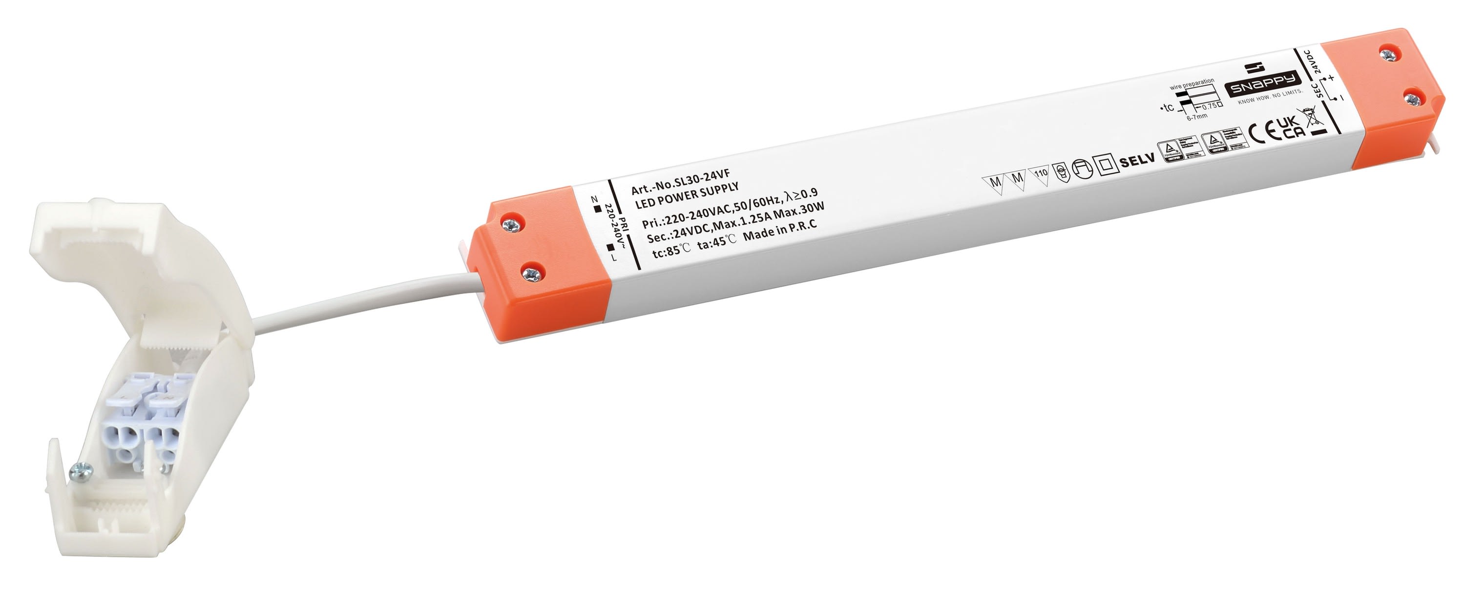 Aric - Alimentation LED 24V DC 30W IP20