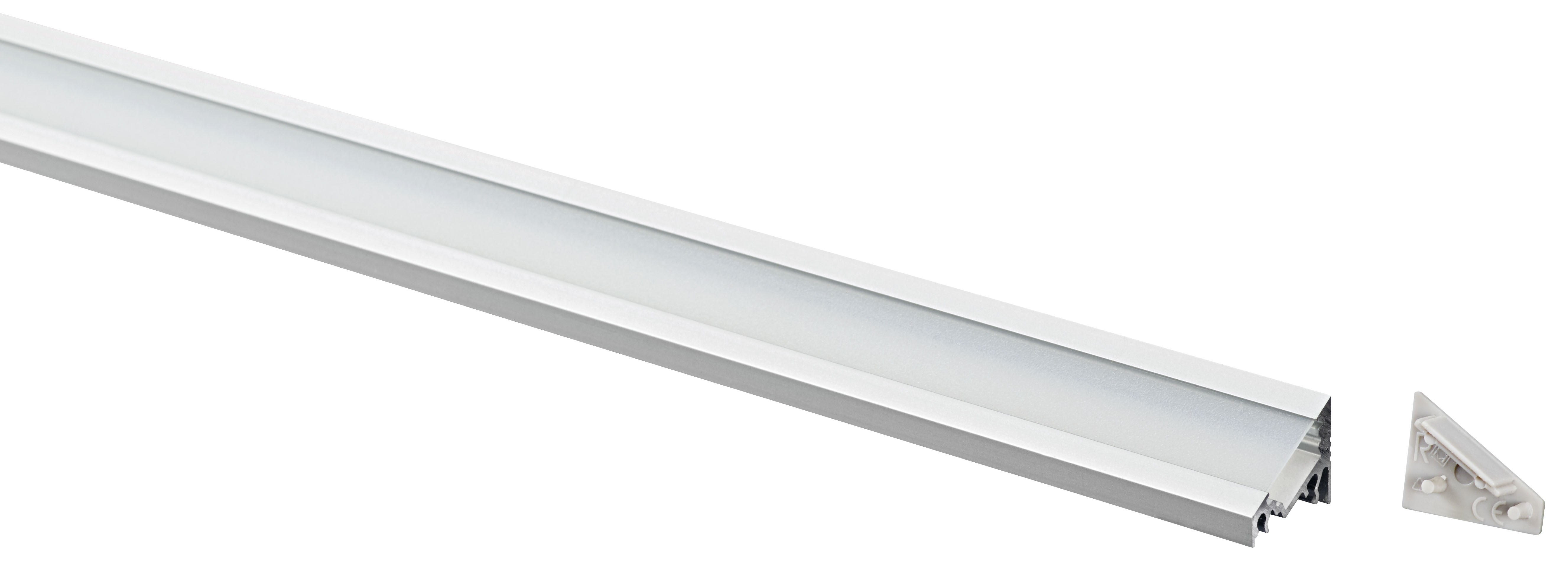 Profilé d'Angle aluminium PA1 pour ruban LED 2m noir ARIC 55159