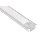 Aric - Profilé aluminium encastré PE1 pour ruban LED - 2m - blanc