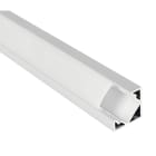 Aric - Profile d'Angle aluminium PA1 pour ruban LED - 2m - blanc