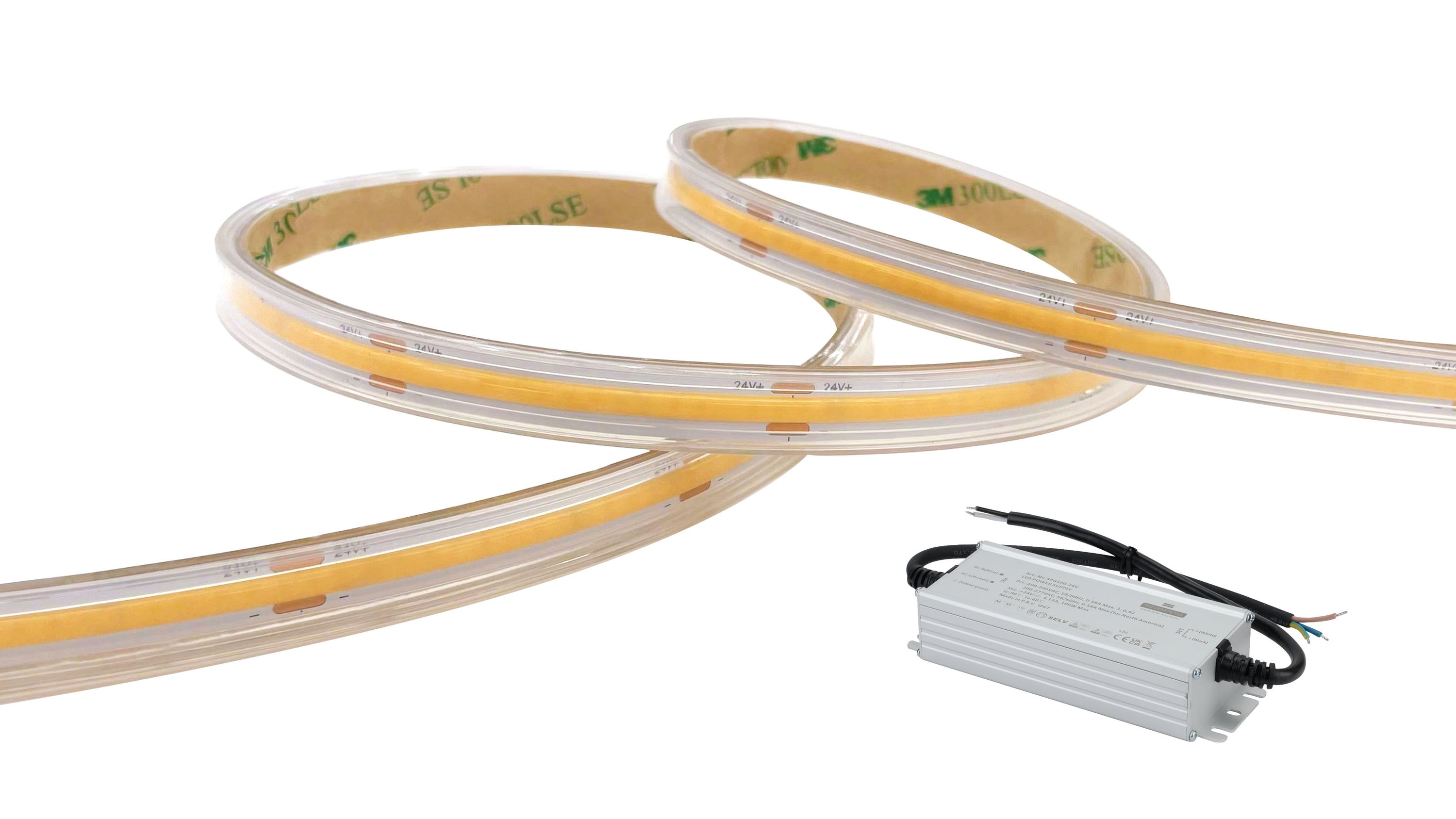 Aric - FLEXICOB 20 Ruban 24V LED COB 4000K 79W 9550lm 50000h 120° IP65 IRC<90 driver