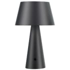 BF LIGHT - Lampe de table noir mat solaire et USB (inclus) - 3000°K - 4 modes