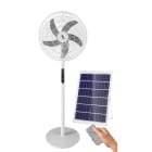 BF LIGHT - Ventilateur solaire/hybride télécommandé rechargeable solaire/USB-C/secteur