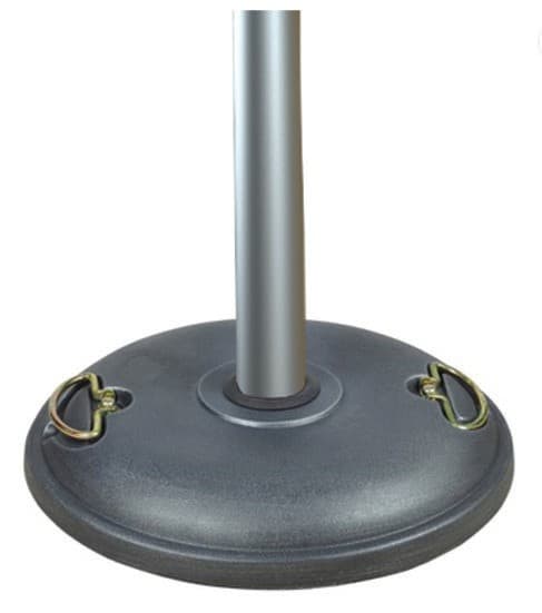 BF LIGHT - Socle+mât inox 316L - nomade hauteur 2,5 mètres - diamètre 60 mm - mobile