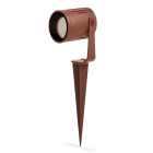 BF LIGHT - Spot sur piquet 25W basse luminance 2300Lm 36° corten/rouille