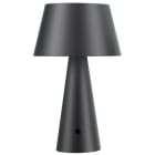 BF LIGHT - Lampe de table noir mat solaire et USB (inclus) - 3000°K - 4 modes