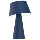 BF LIGHT - Lampe de table bleu mat solaire et USB (inclus) - 3000°K - 4 modes
