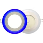 BF LIGHT - slim downlight balisage bleu rond 24w 1800lm 4000°K simple sortie