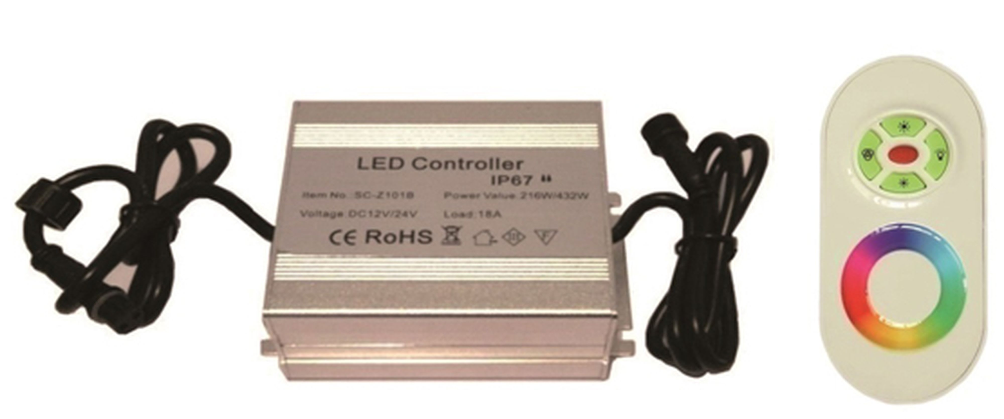 BF LIGHT - Contrôleur RGB + télécommande radio pilote les produits RGB Deck DC12V
